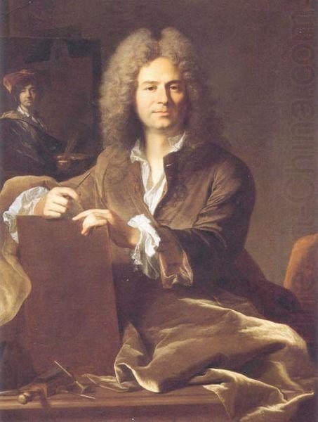 Hyacinthe Rigaud Portrait of Pierre Drevet china oil painting image